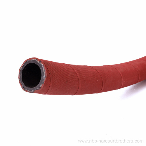 Water oil delivery flexible cloth braided Steam rubber hose